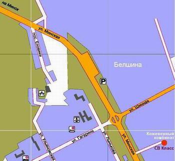 On a map of Bobruisk